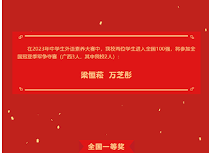 国龙荣耀 | 我校学子在2023年中学生外语素养大赛中取得佳绩